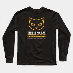 CAT OWNER CREED (MALE CAT) Long Sleeve T-Shirt